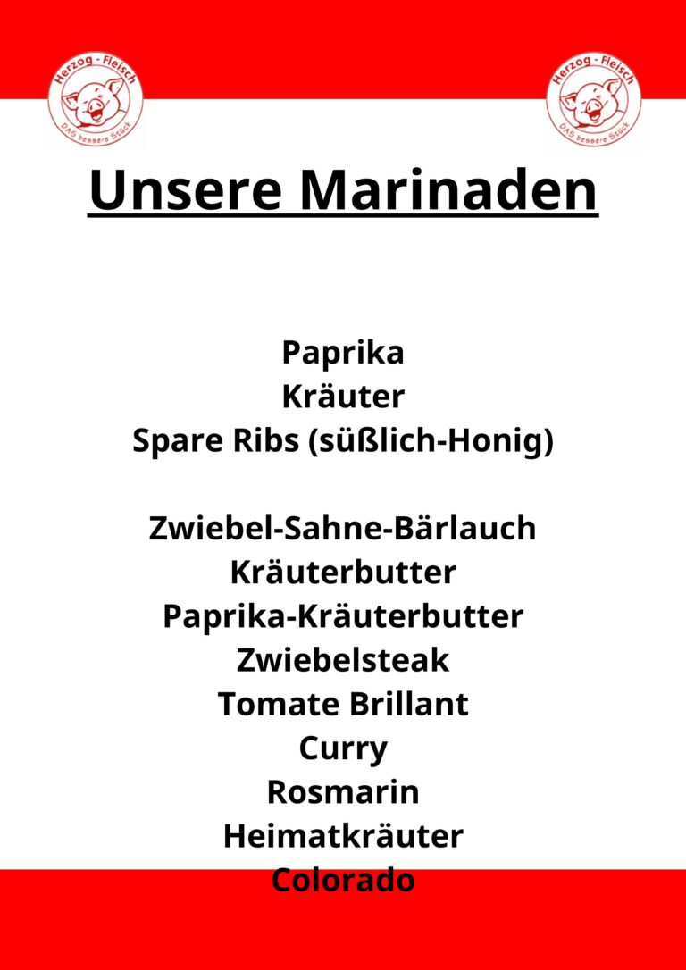 Read more about the article Unsere Marinaden