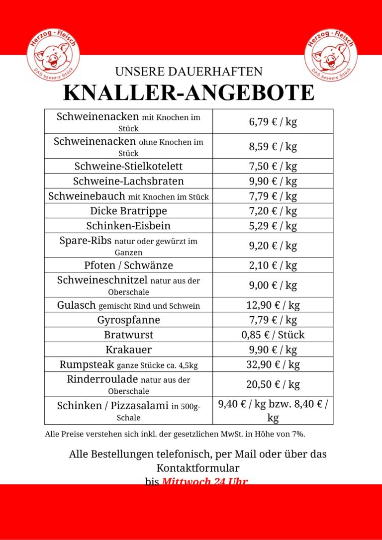 Read more about the article KNALLER-ANGEBOTE