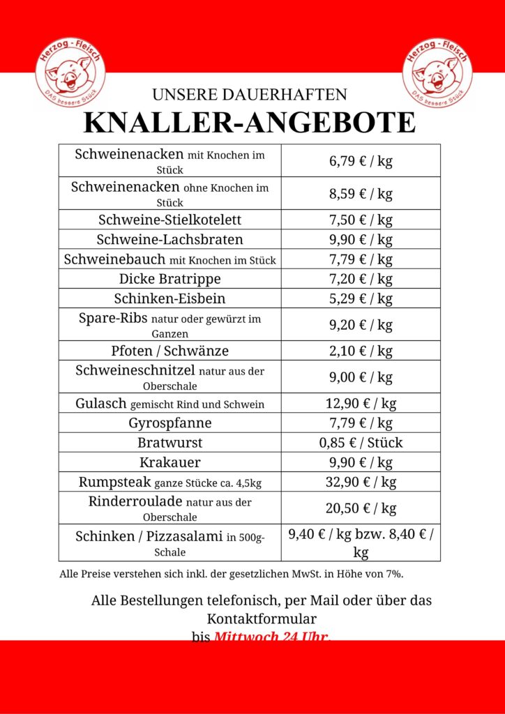 Read more about the article KNALLER-ANGEBOTE